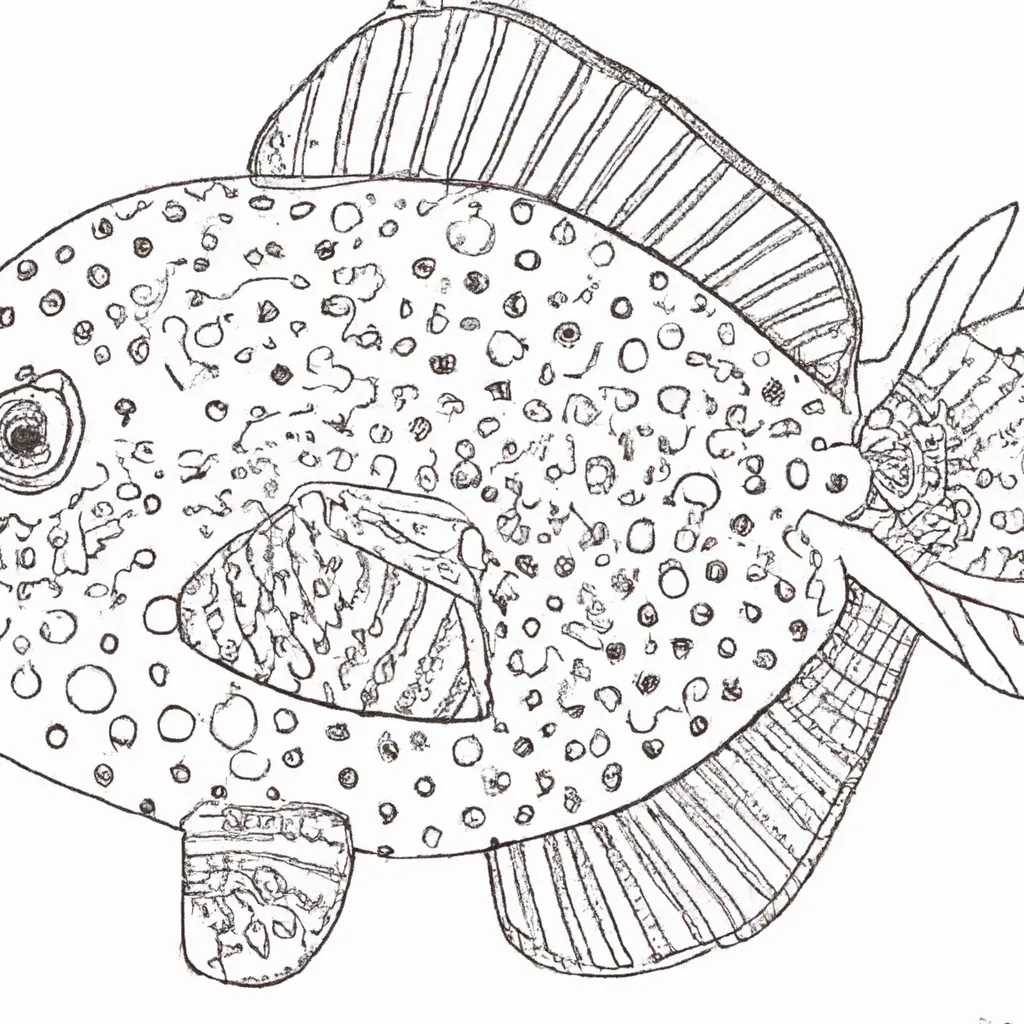 Desenho para colorir desenho peixe cirurgiao