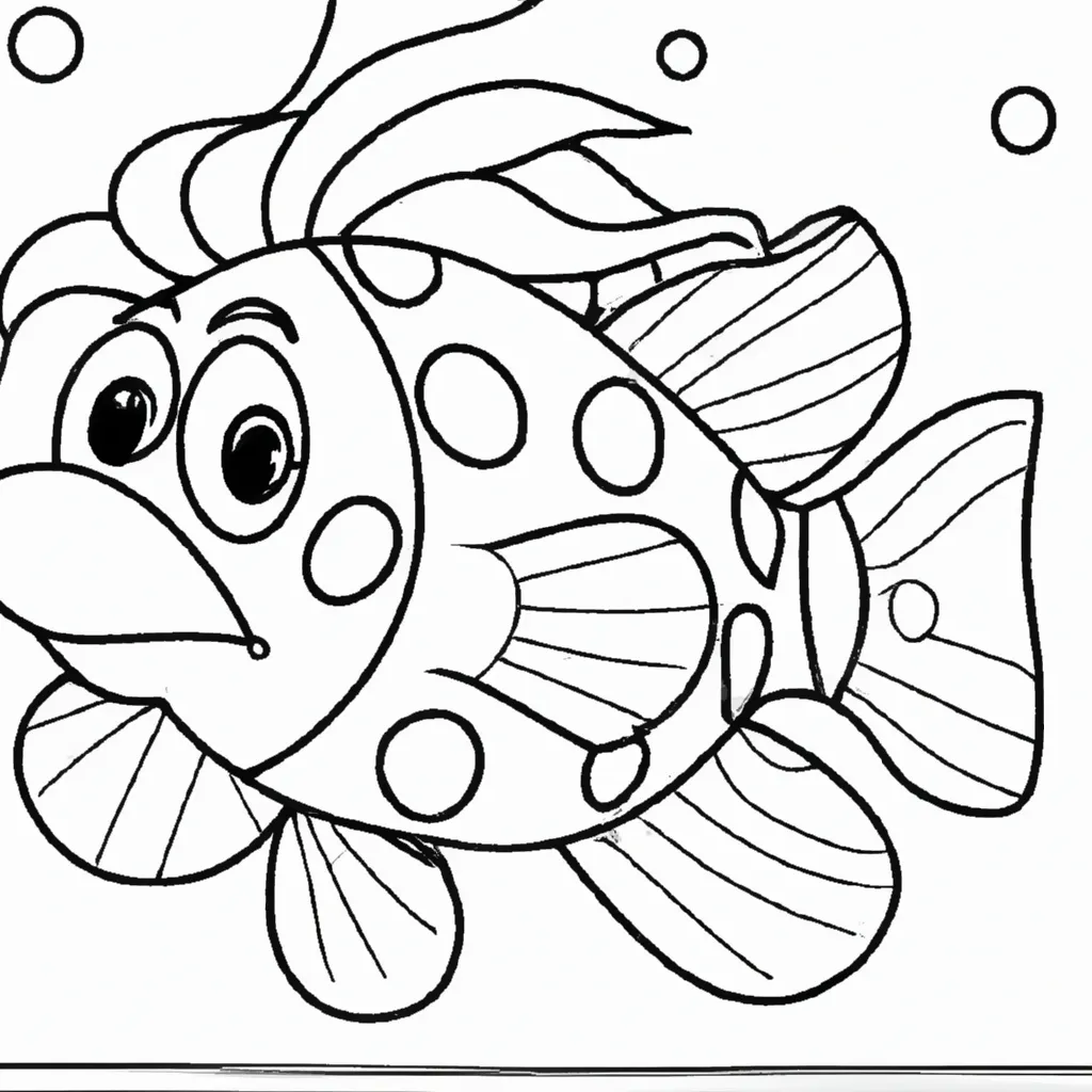Desenho para colorir desenho peixe palhaco