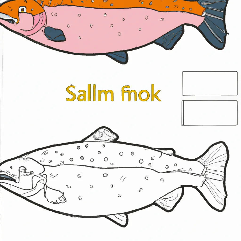 Desenho para colorir desenho salmao