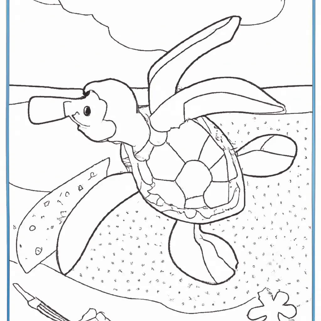 Desenho para colorir desenho tartaruga salgada