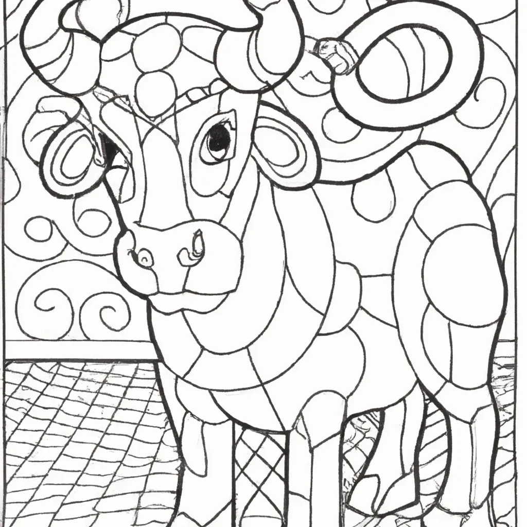 Desenho para colorir desenho touro pt br