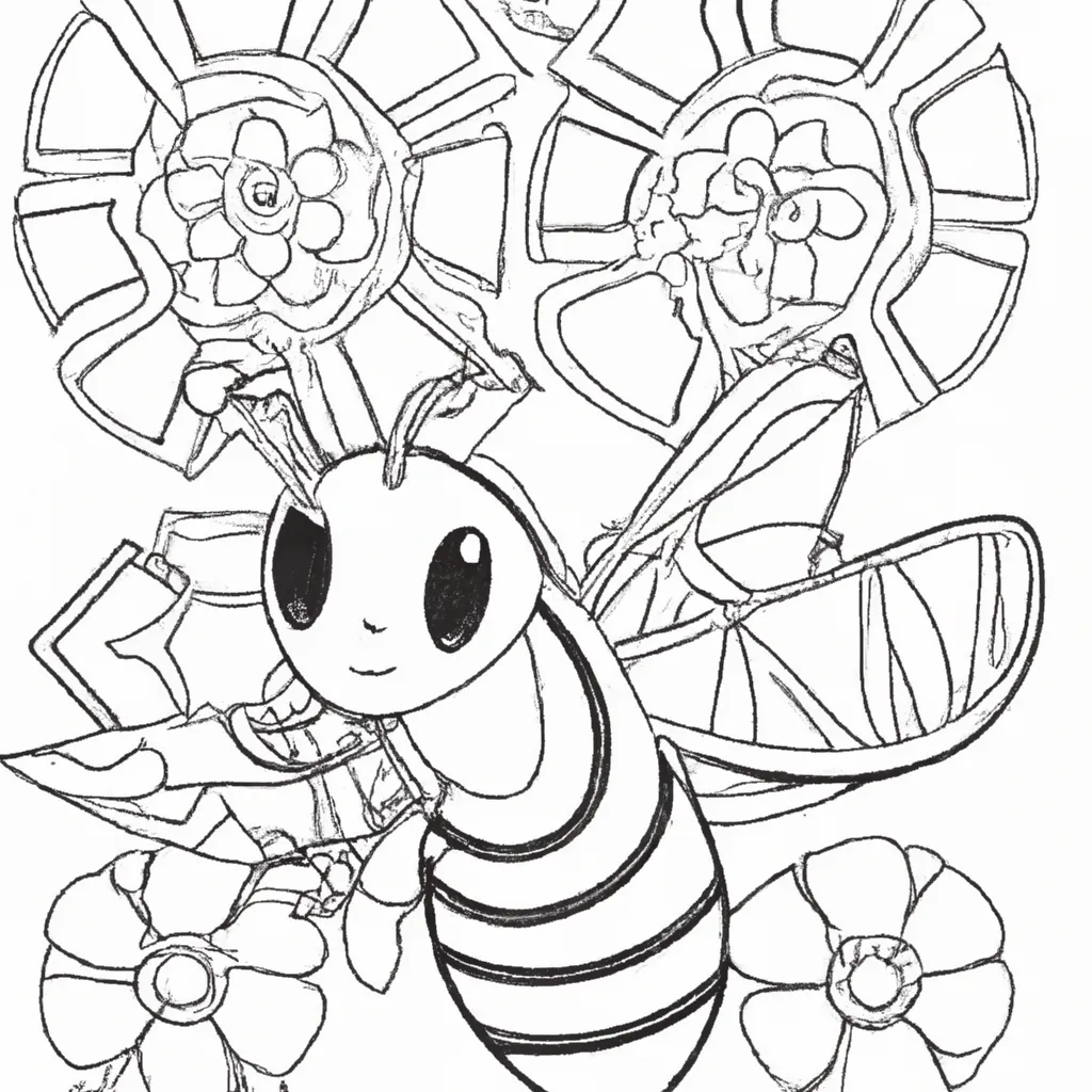 Desenho para colorir desenho vespinha cartoon animacao divertido