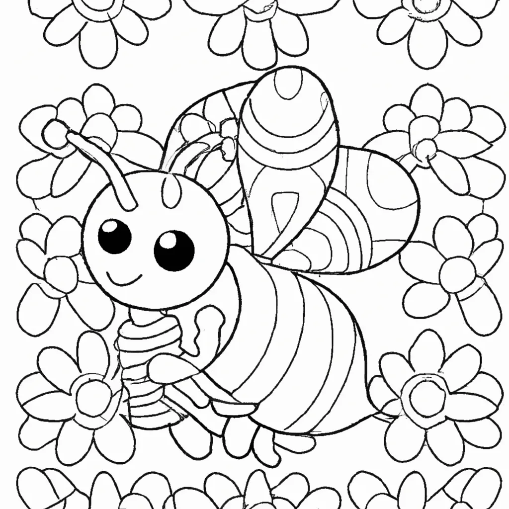 Desenho para colorir desenhos abelha