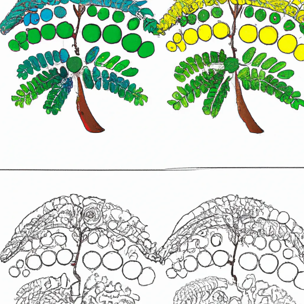 Desenho para colorir desenhos acacia
