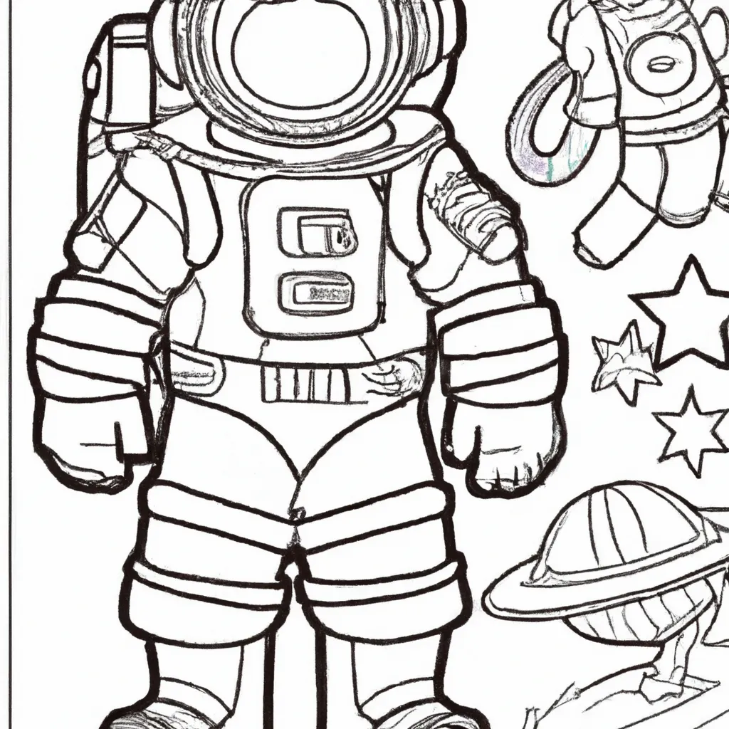 Desenho para colorir desenhos astronauta