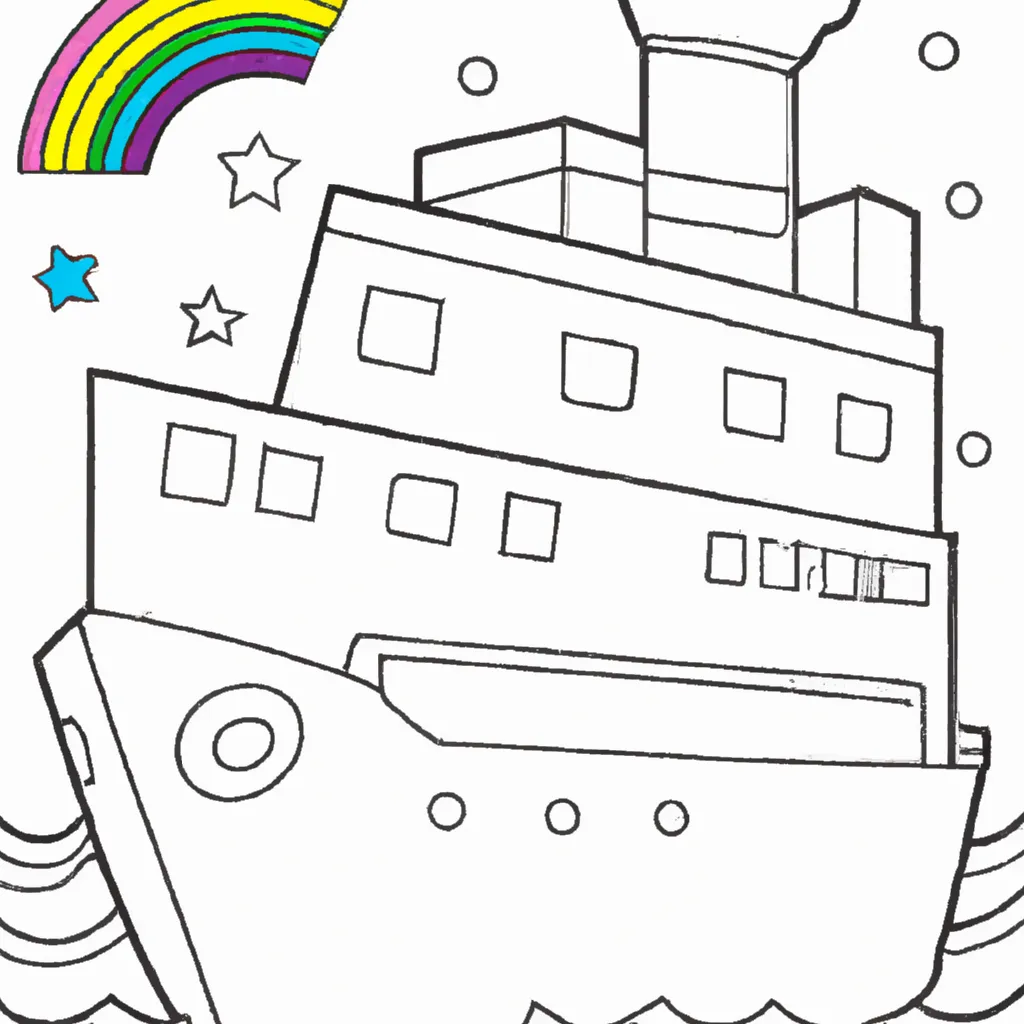 Desenho para colorir desenhos barco