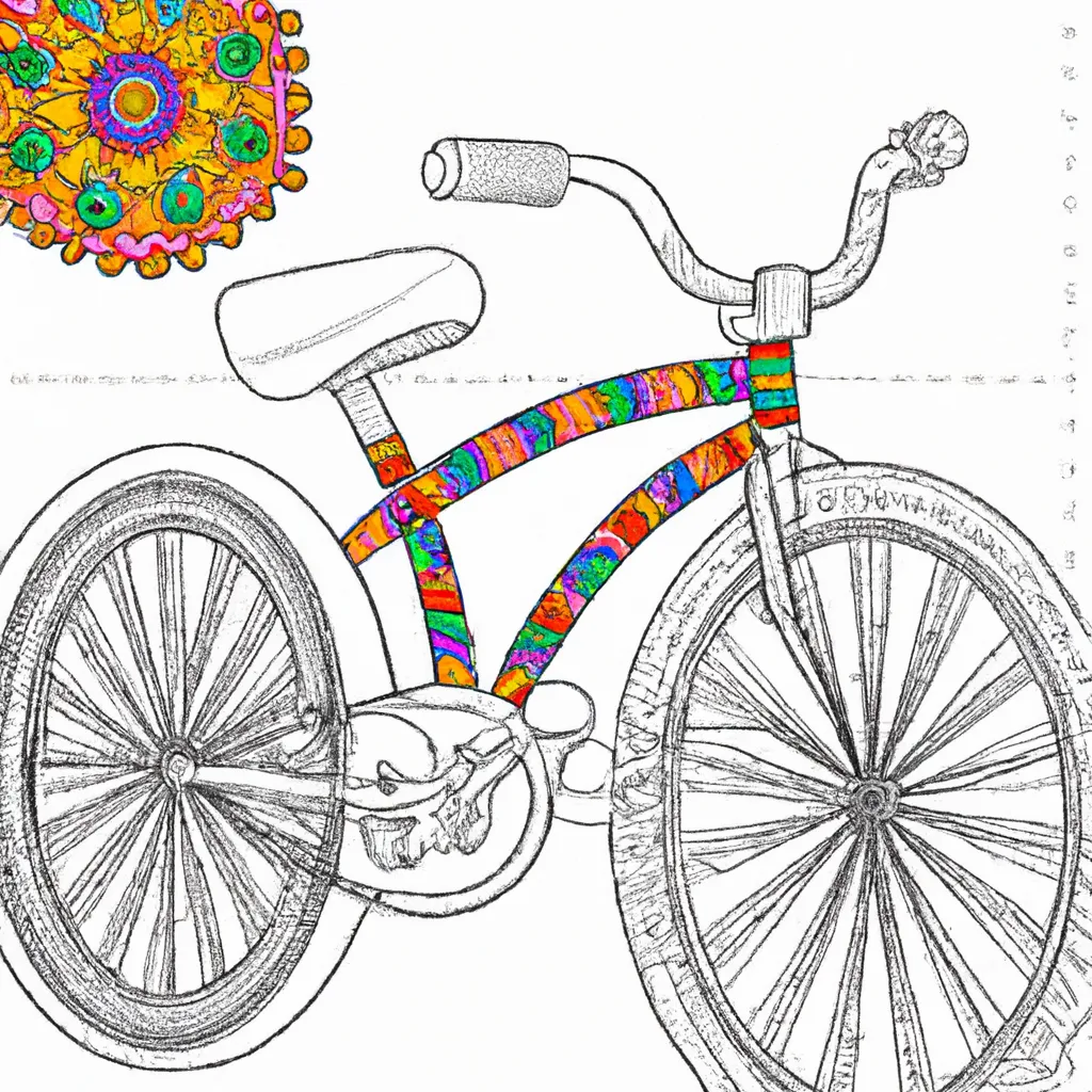 Desenho para colorir desenhos bicicleta 1