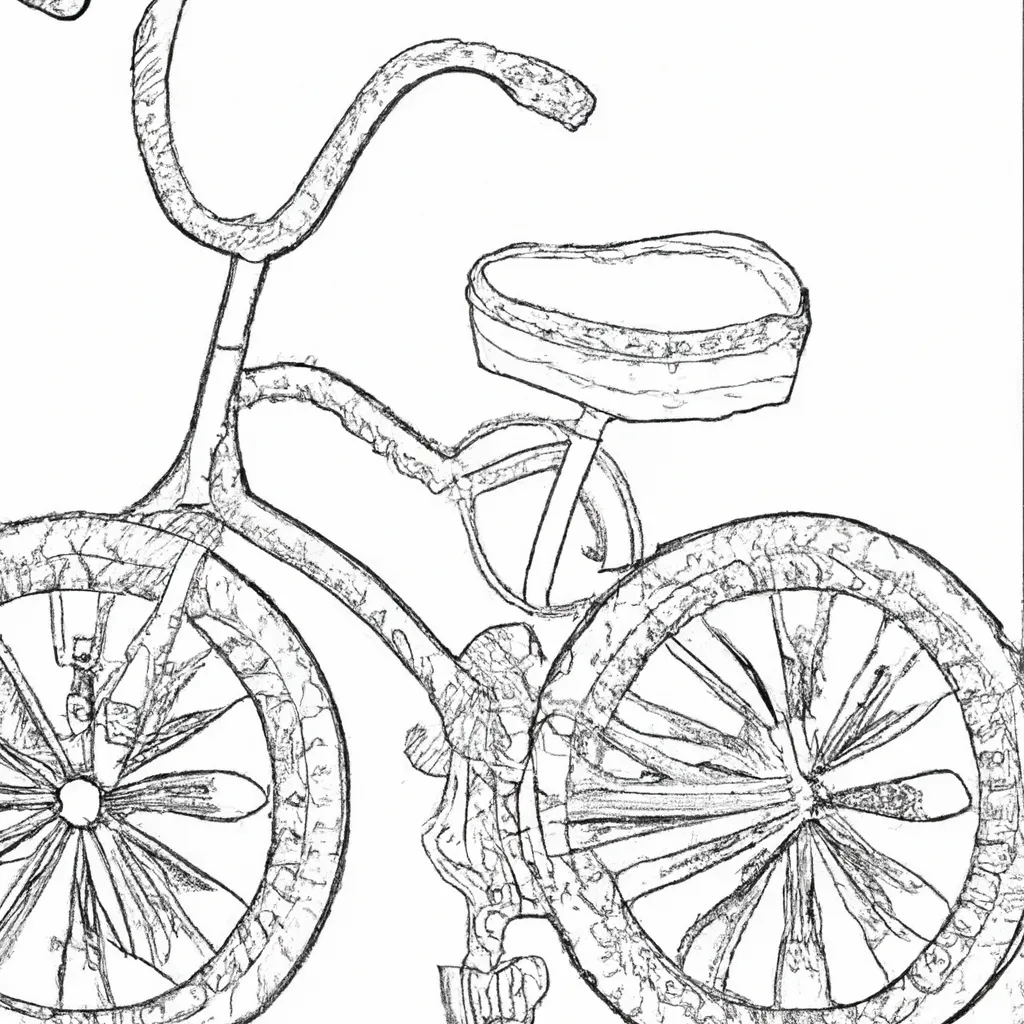 Desenho para colorir desenhos bicicleta