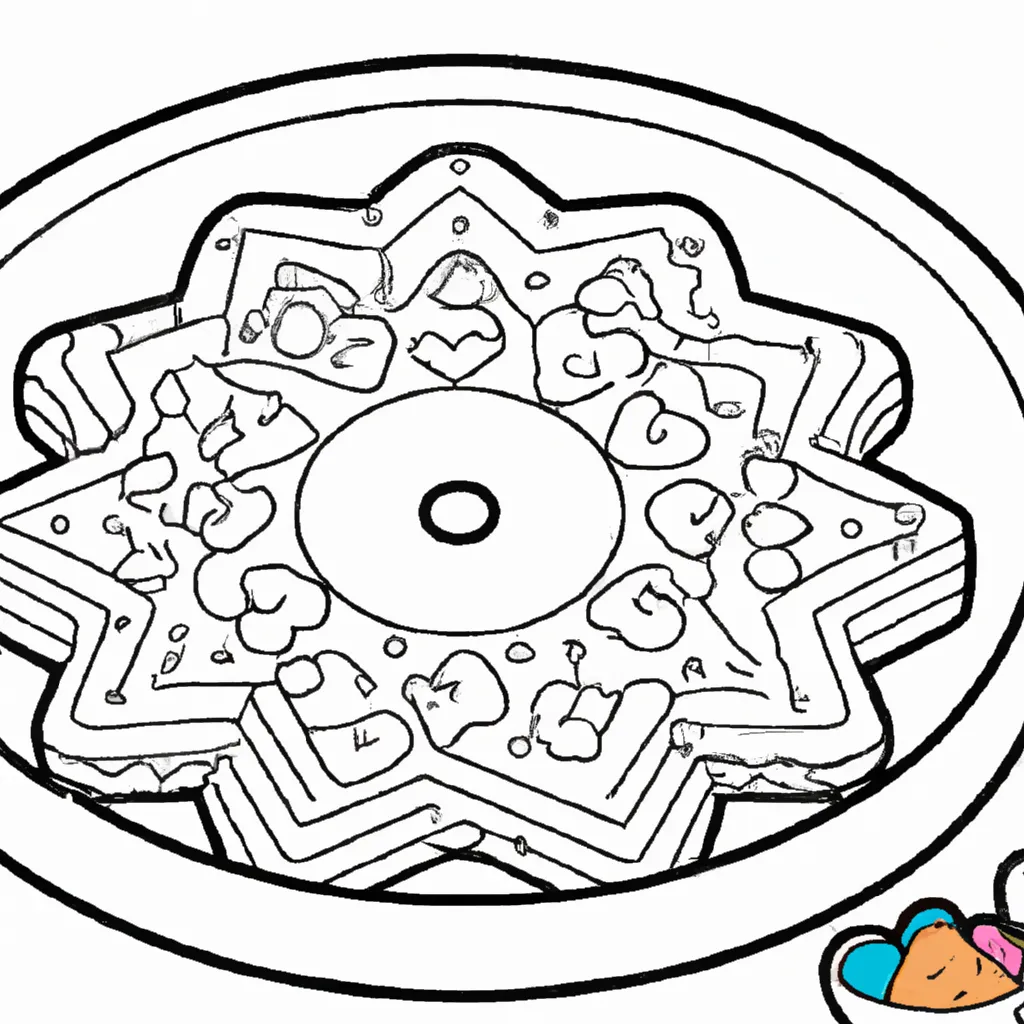 Desenho para colorir desenhos biscoito