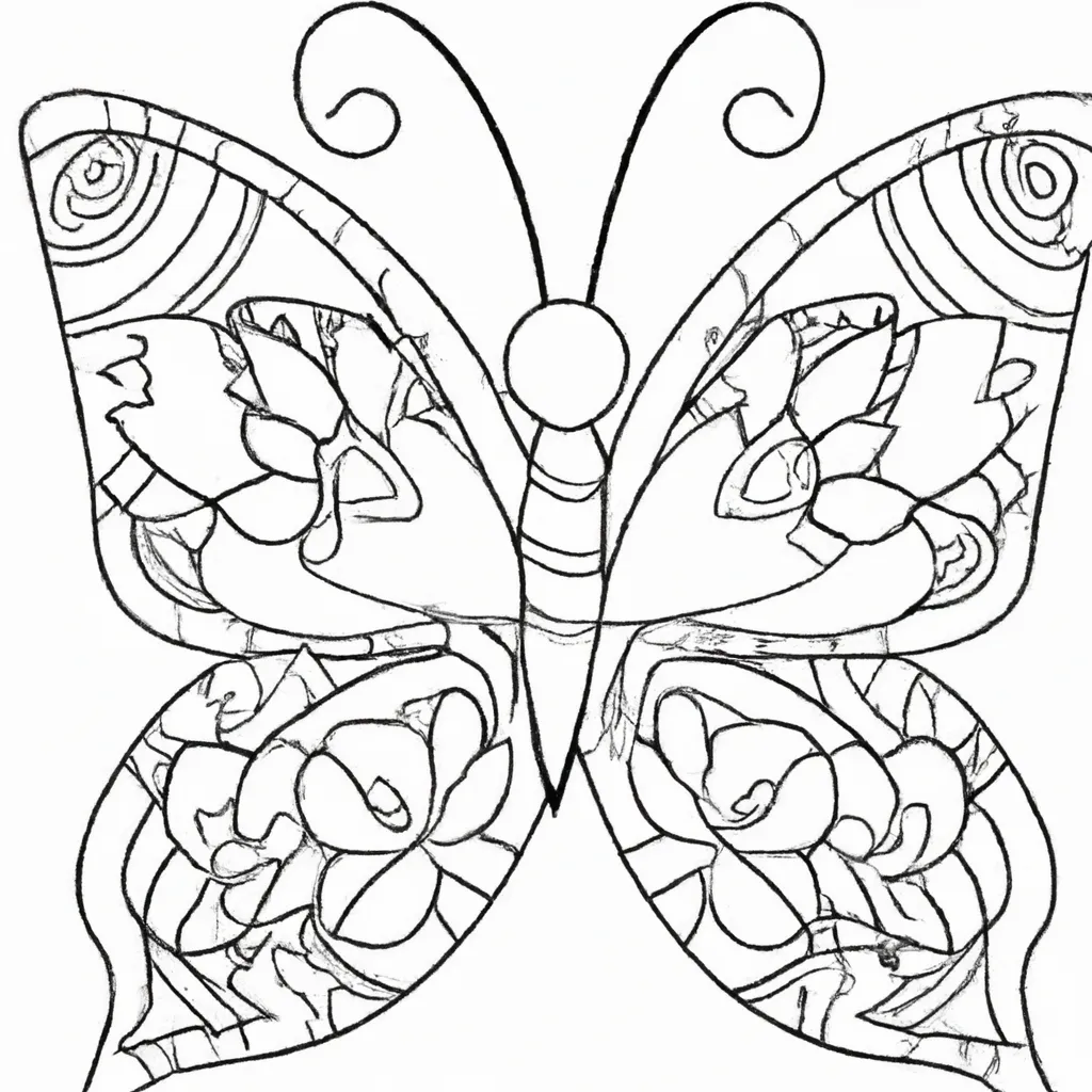 Desenho para colorir desenhos borboletas jardim