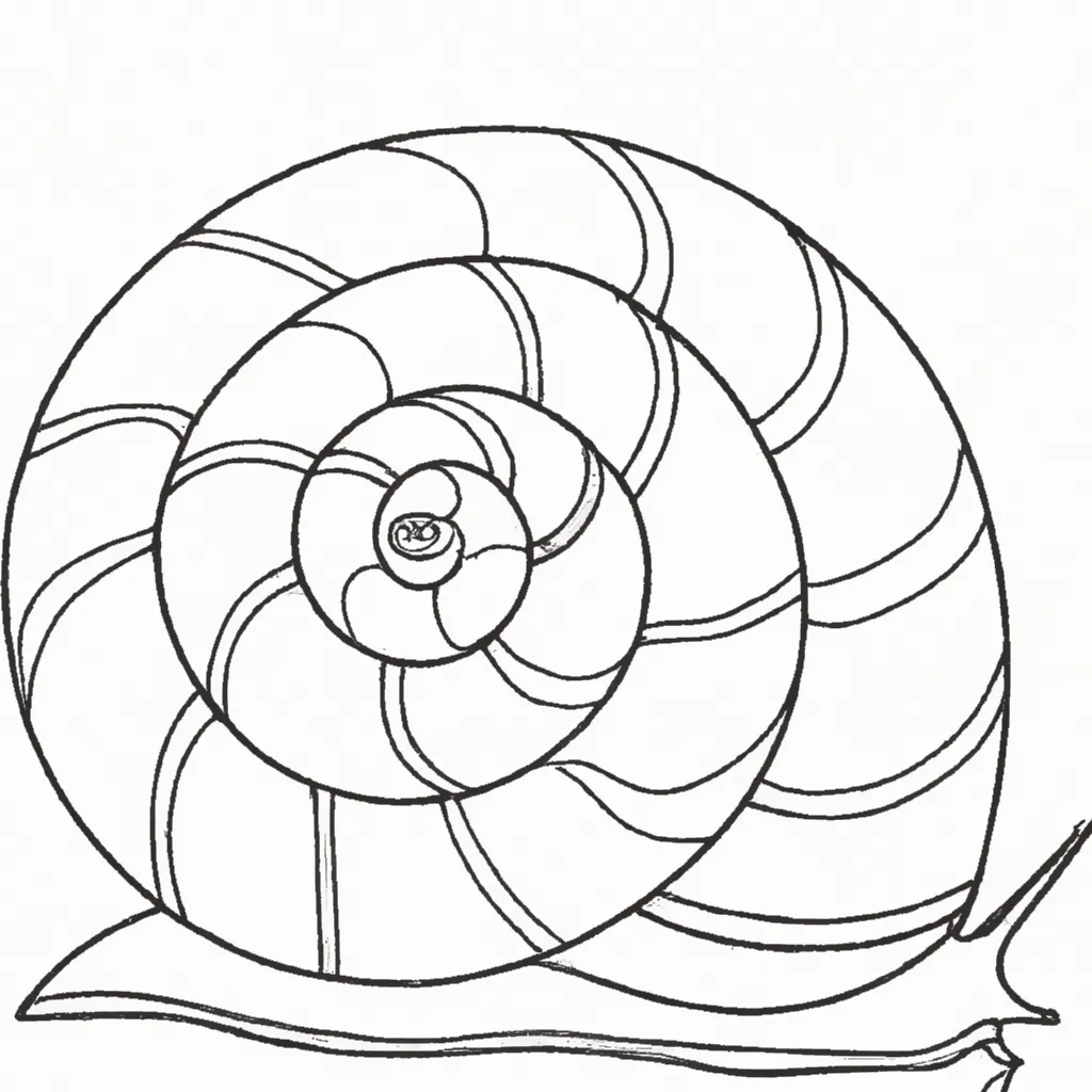 Desenho para colorir desenhos caracol 1