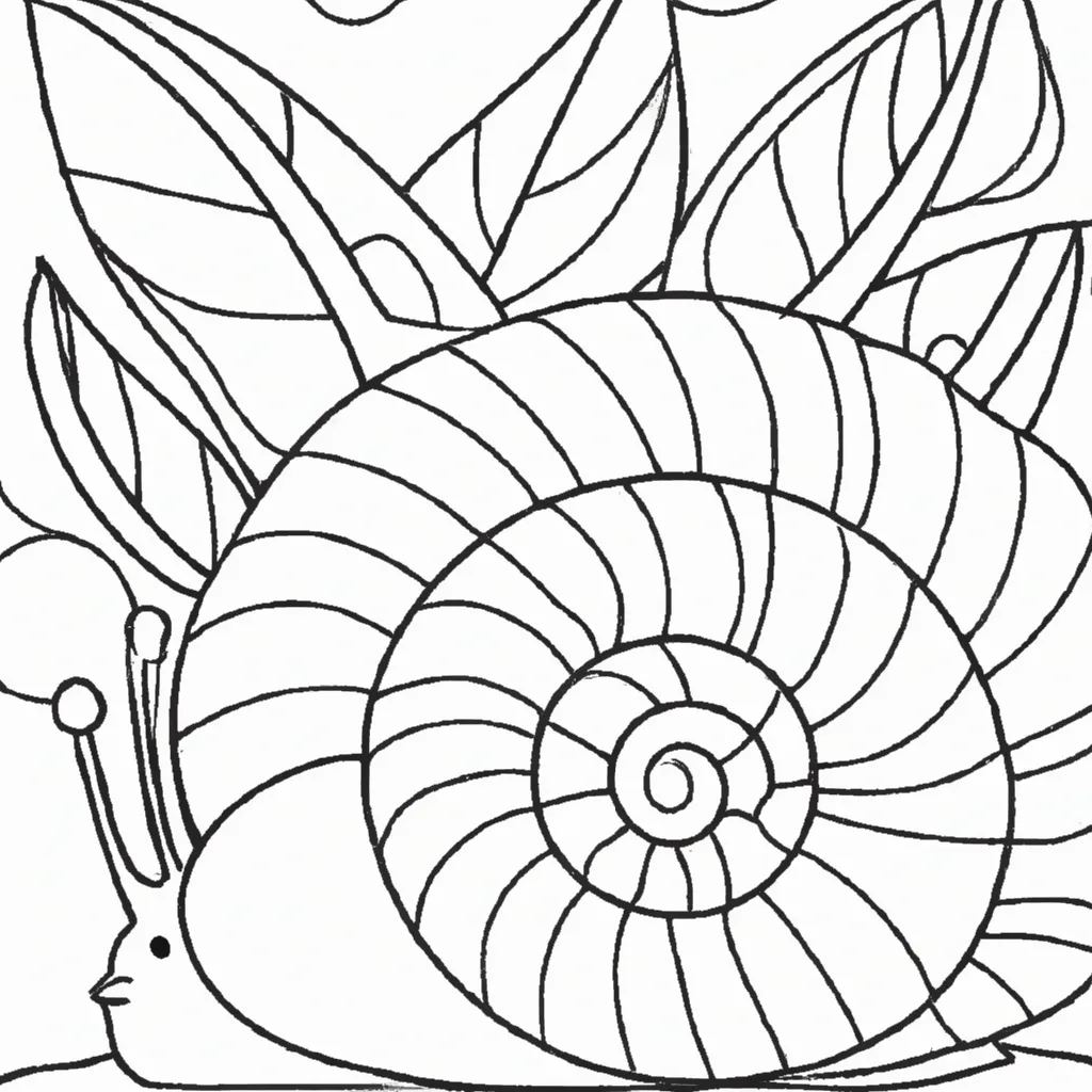 Desenho para colorir desenhos caracol