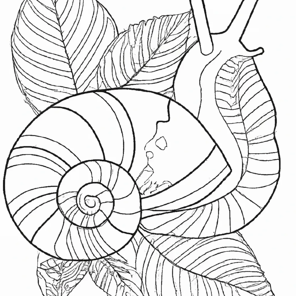 Desenho para colorir desenhos caramujo artisticos fofos