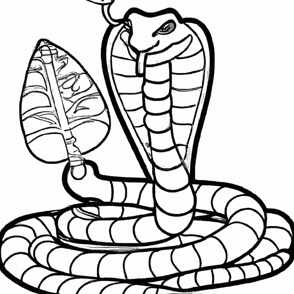 Desenho de Cobra venenosa para Colorir - Colorir.com