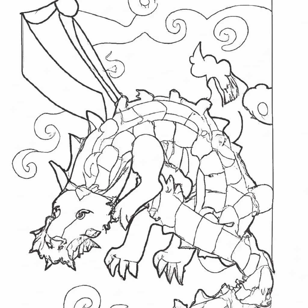 Desenho para colorir desenhos dragao