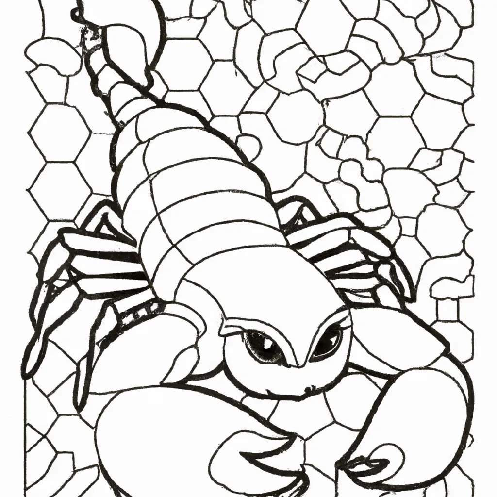 Desenho para colorir desenhos escorpiao
