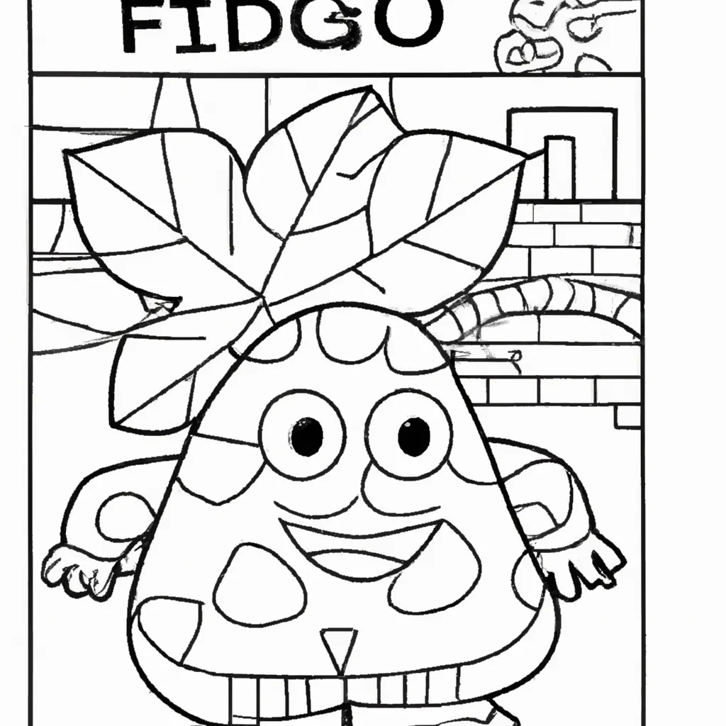 Desenho para colorir desenhos figado