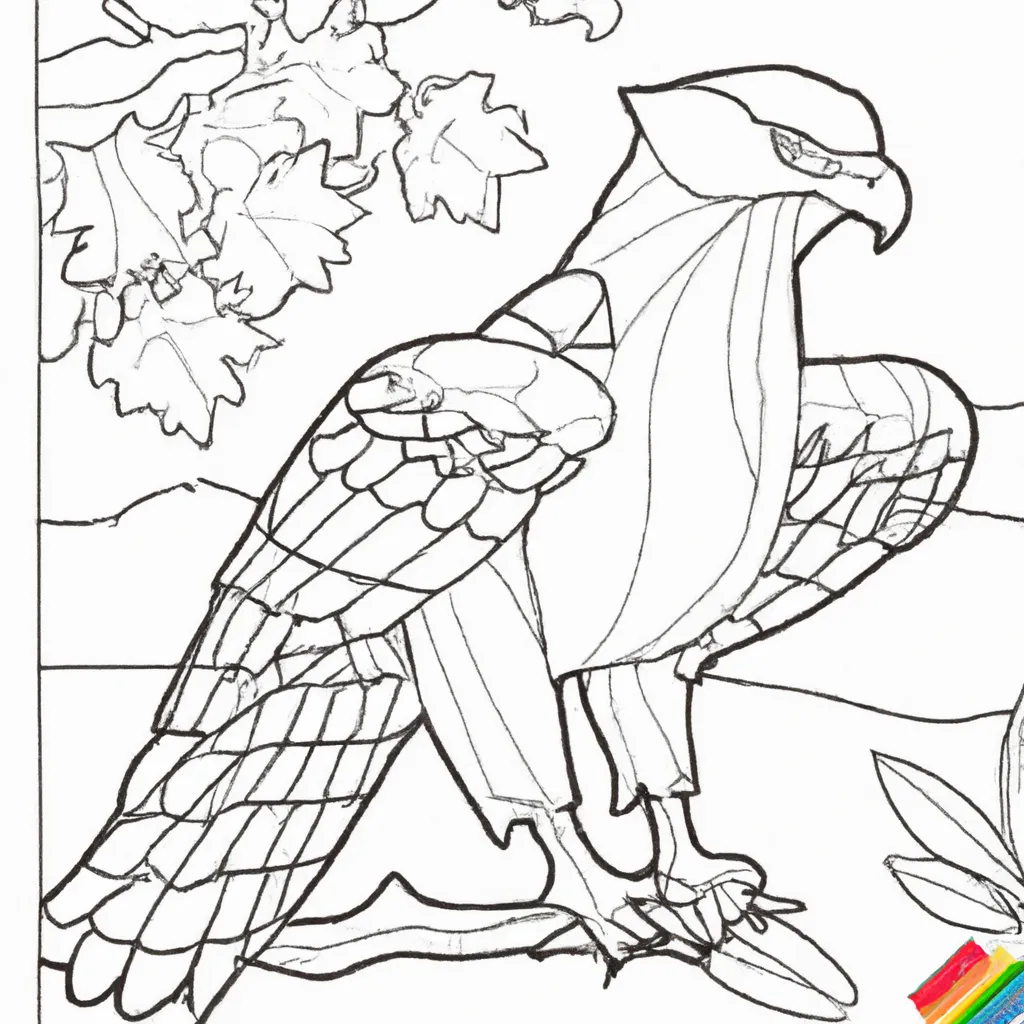 Desenho para colorir desenhos gaviao