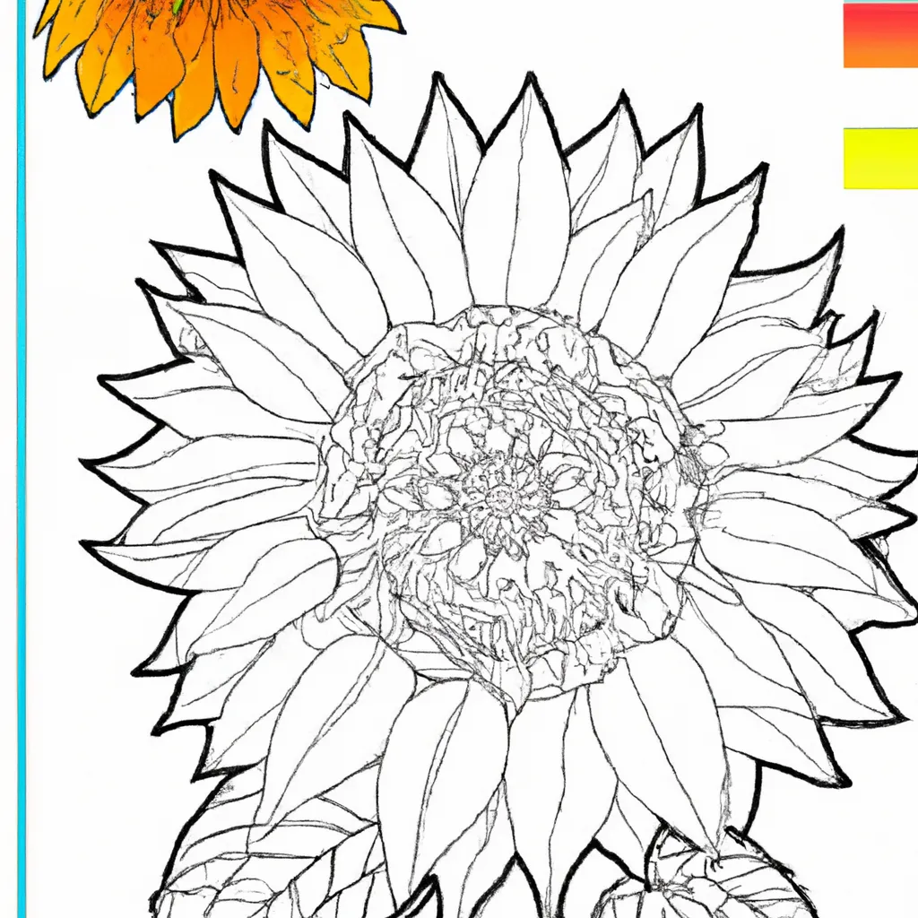Desenho para colorir desenhos girassol flor sol