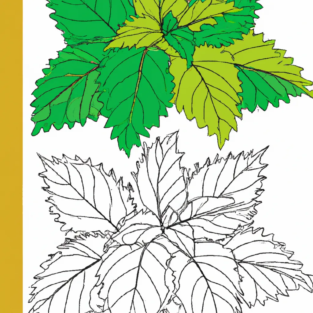 Desenho para colorir desenhos hortela arte flor verde