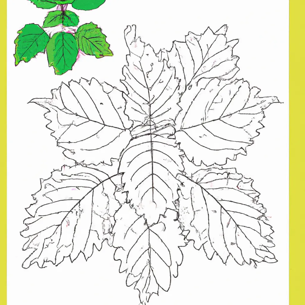 Desenho para colorir desenhos hortela pimenta