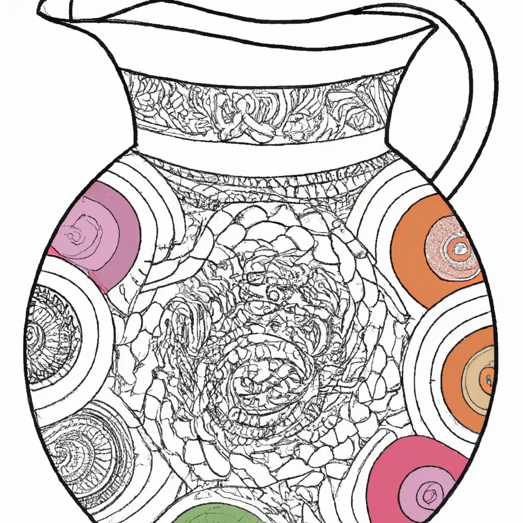 Desenho para colorir desenhos jarra arte decoracao