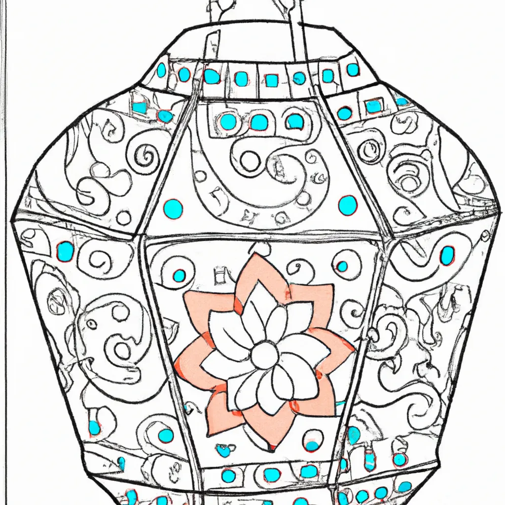 Colore sua Lampada e Desenhe um Mundo Mágico! Desenho para colorir desenhos lampada 1