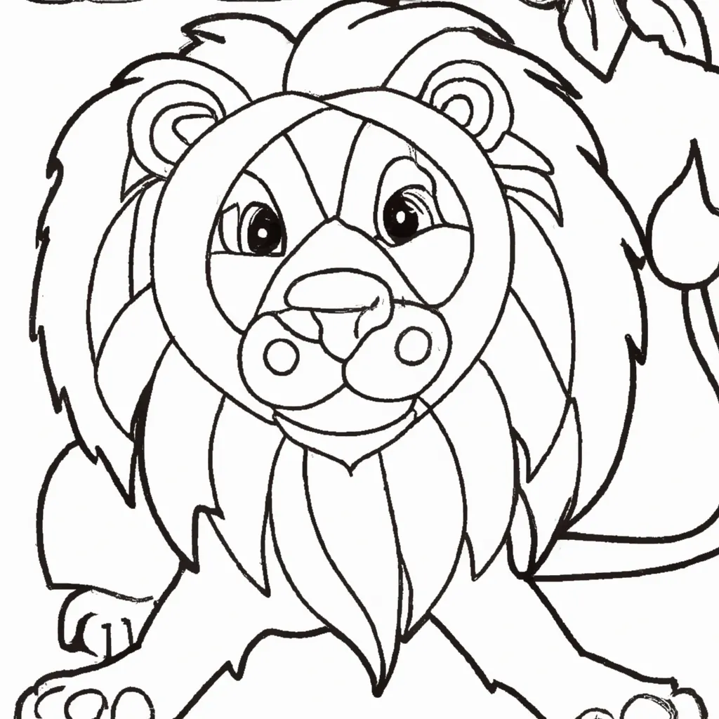 Desenho para colorir desenhos leao