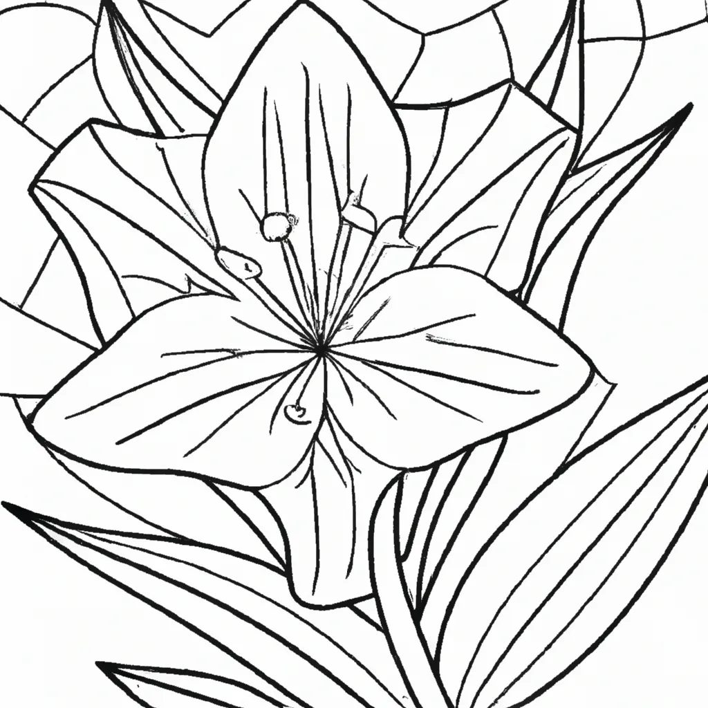 Desenho para colorir desenhos lirio