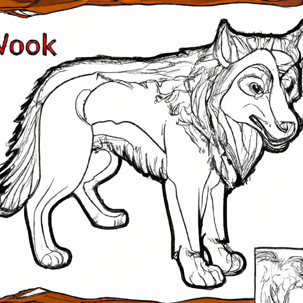 Desenho para colorir desenhos lobo arte fantasia amor