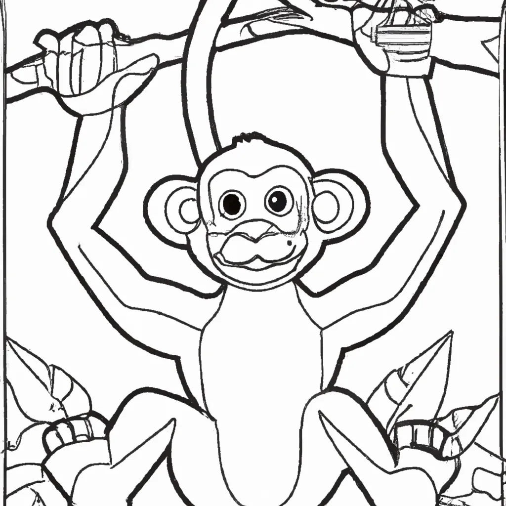 Desenho De Macaco Para Colorir: Diversão Garantida Para Crianças!