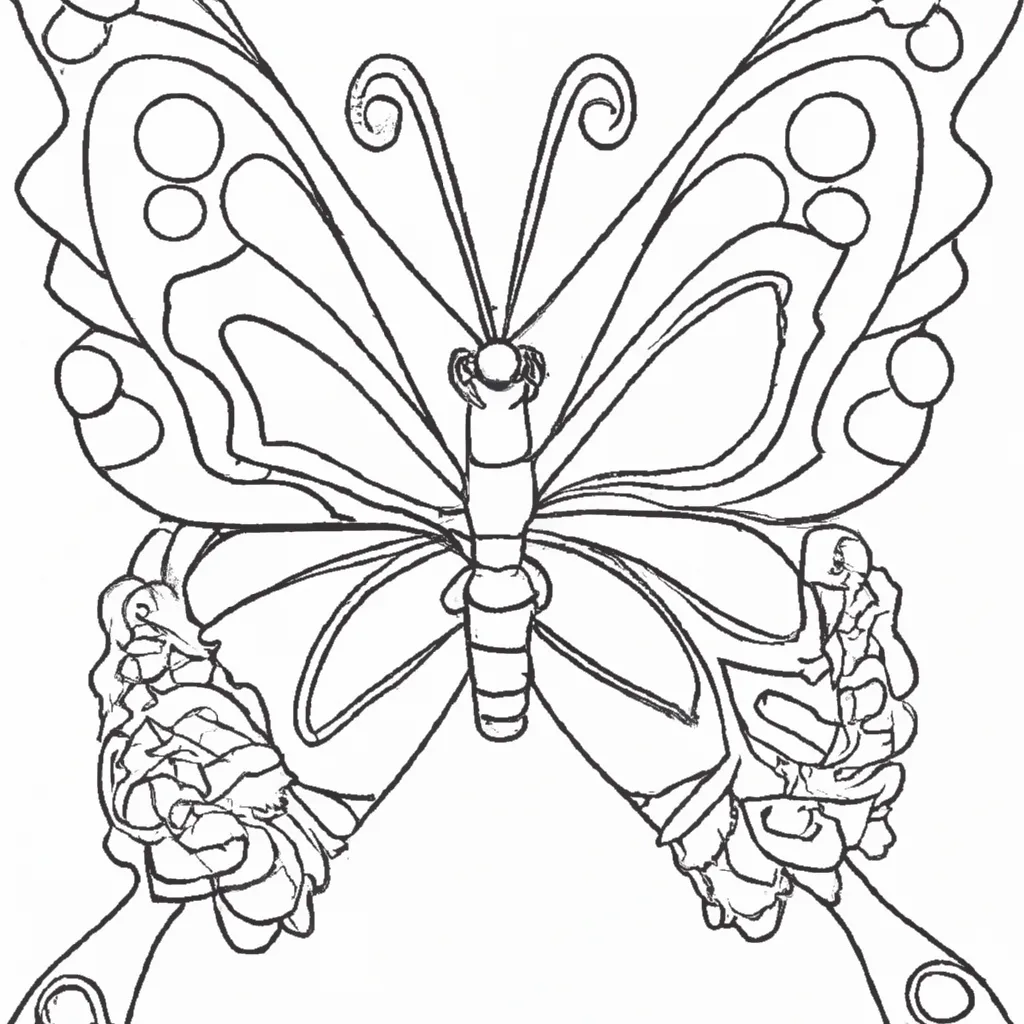 Desenho para colorir desenhos mariposa 1