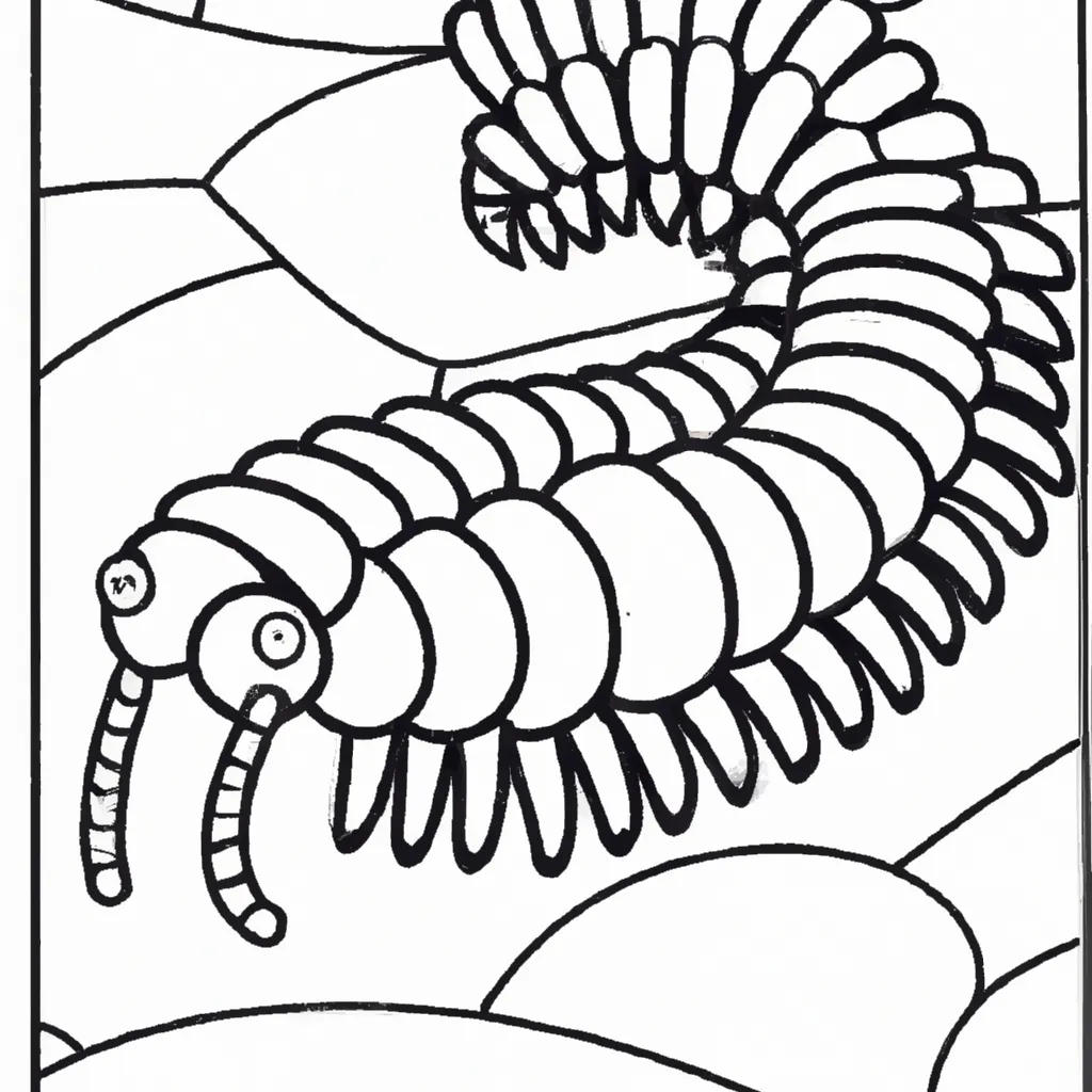 Desenho para colorir desenhos milipede