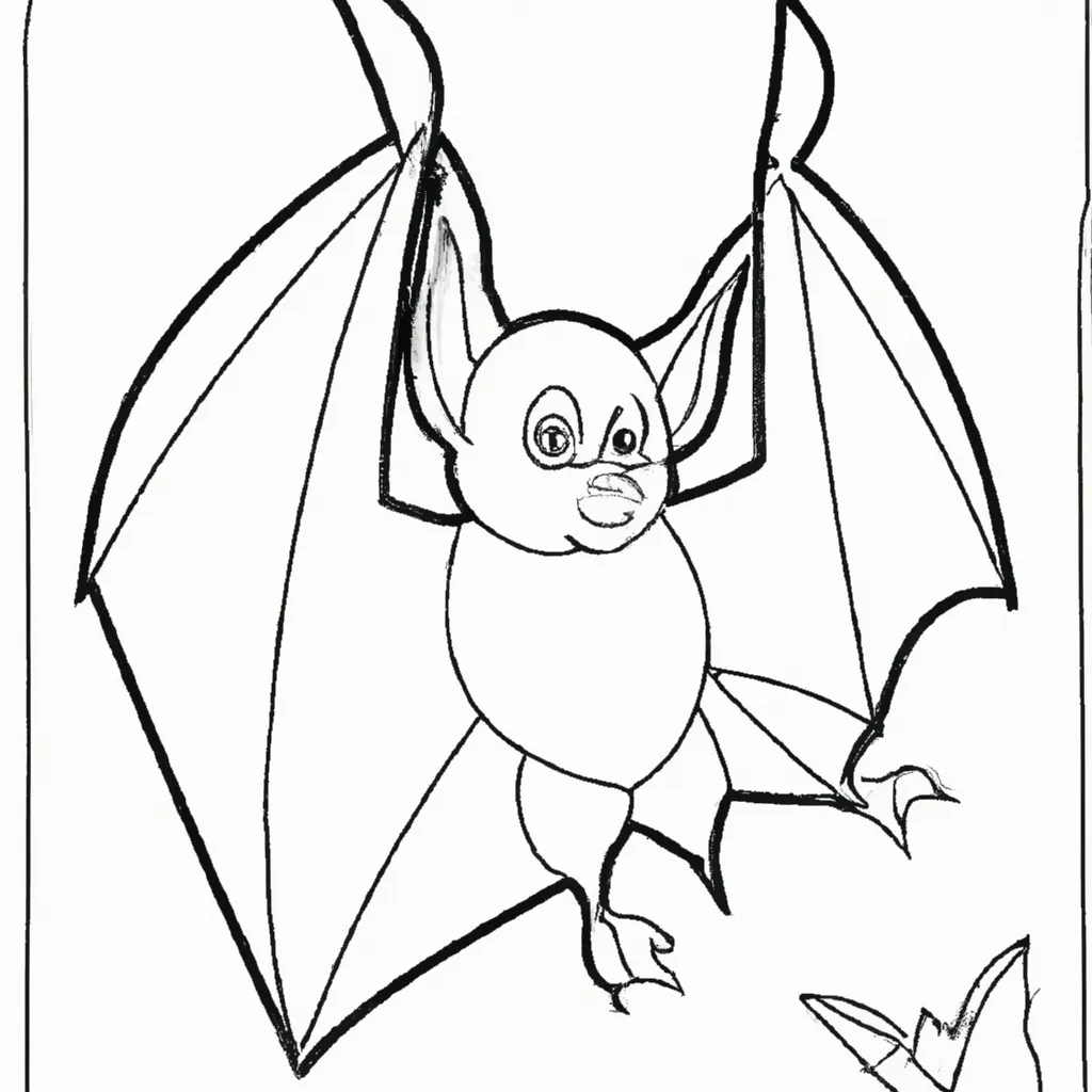 Desenho para colorir desenhos morcego