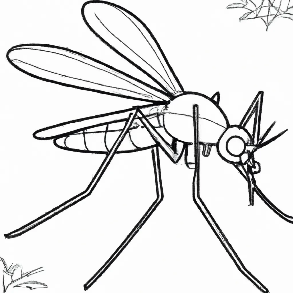 Desenho para colorir desenhos mosquito