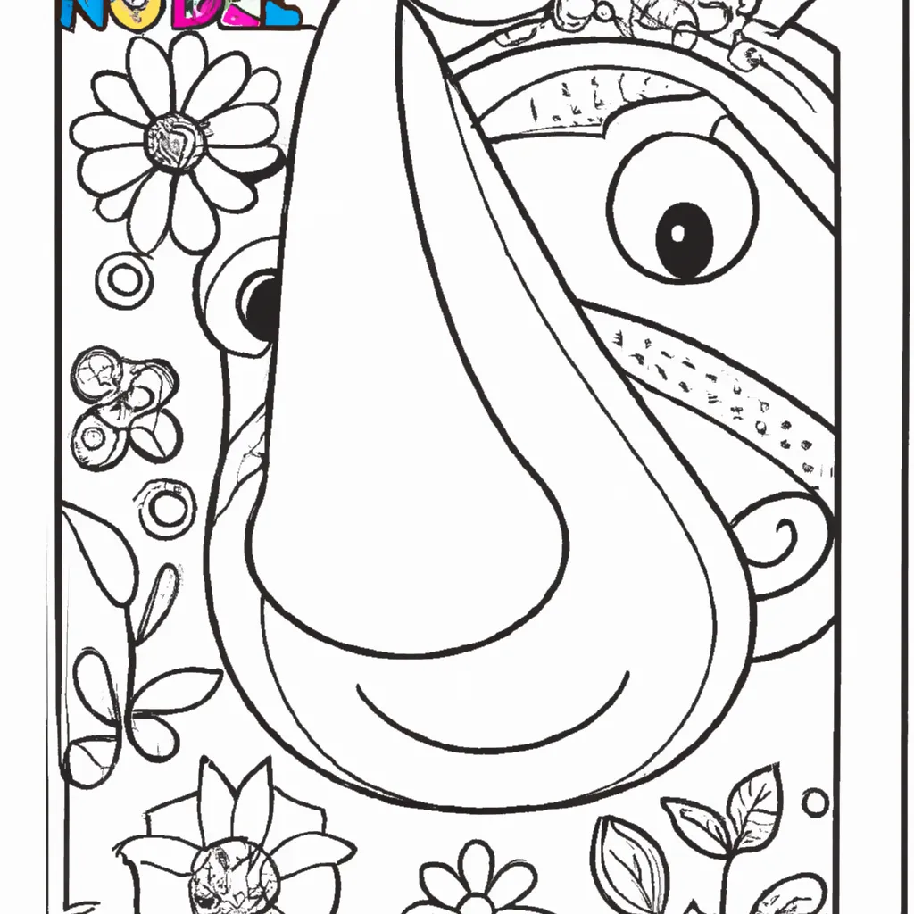 Desenho para colorir desenhos nariz arte criativa divertida