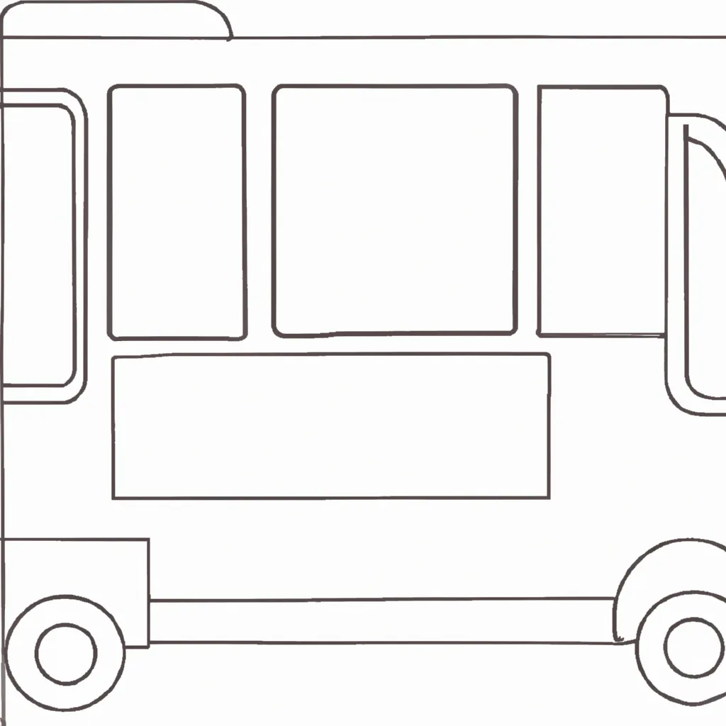 Desenho para colorir desenhos onibus pt br