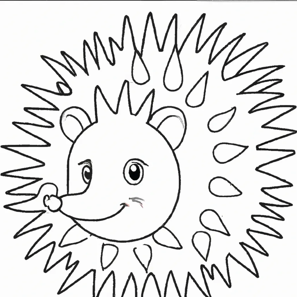 Desenho para colorir desenhos ourico fofos