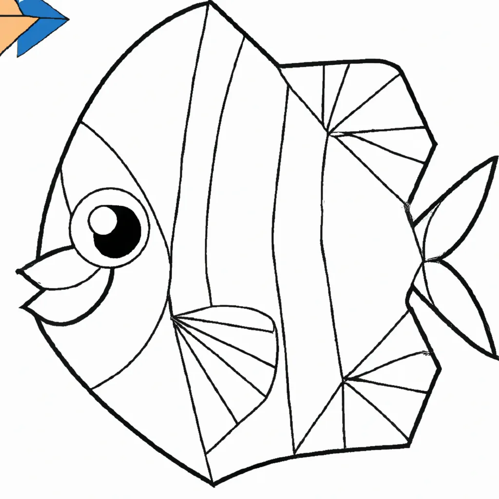 Desenho para colorir desenhos peixe lua