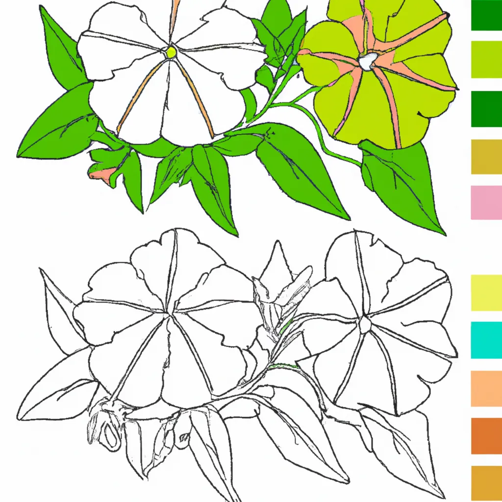 Desenho para colorir desenhos petunia