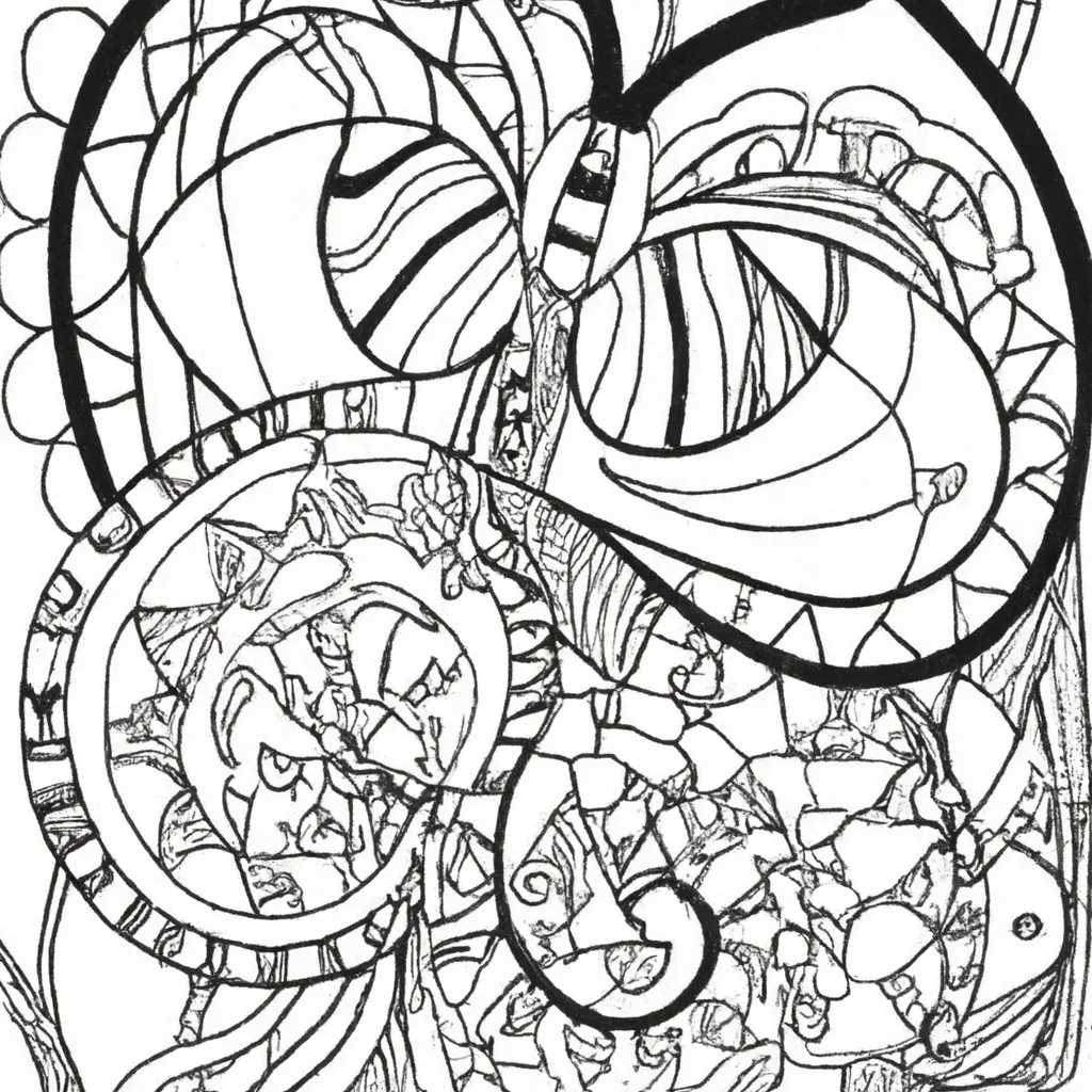 Desenho para colorir desenhos quadro arte infantil
