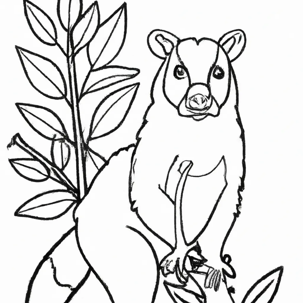 Desenho para colorir desenhos quati pt br