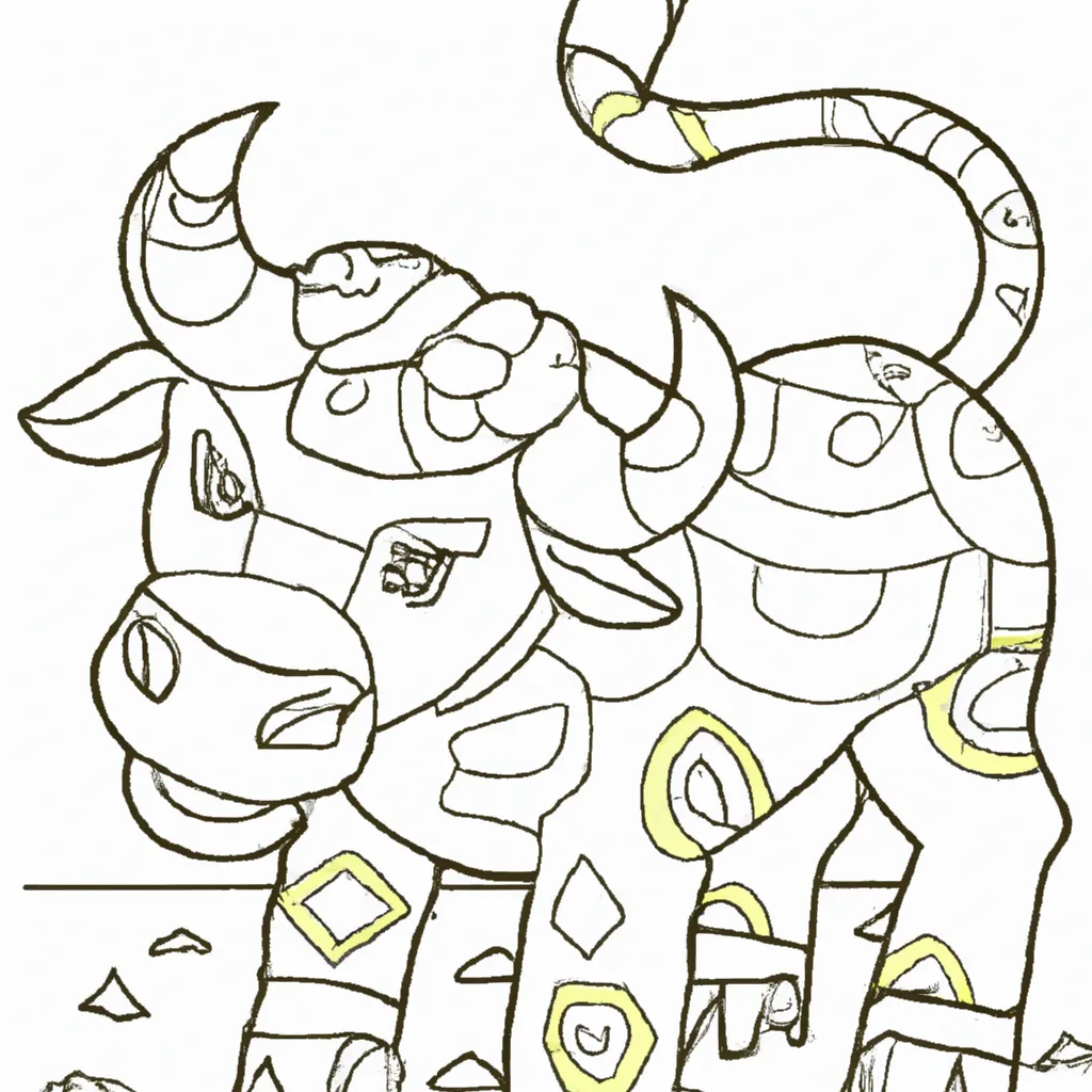 Desenho para colorir desenhos touro