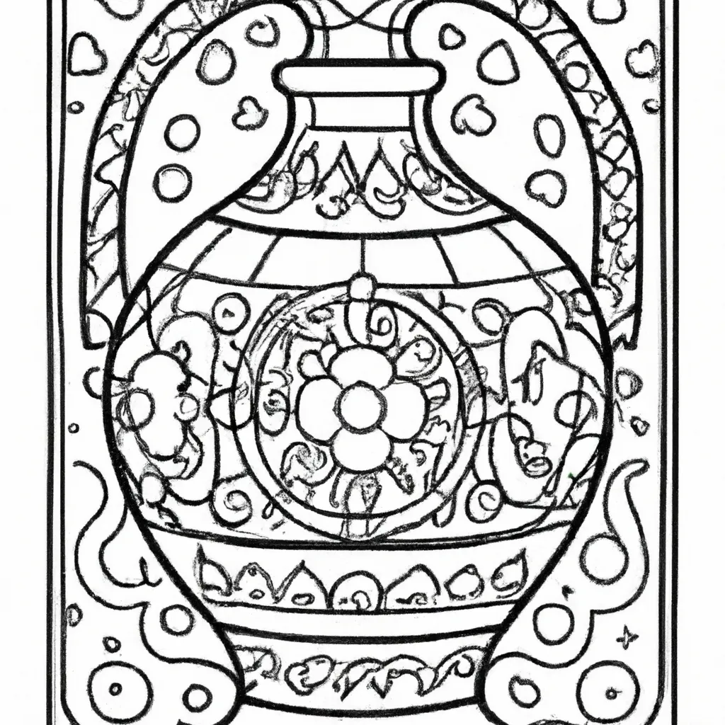 Desenho para colorir desenhos urna criativos personalizados