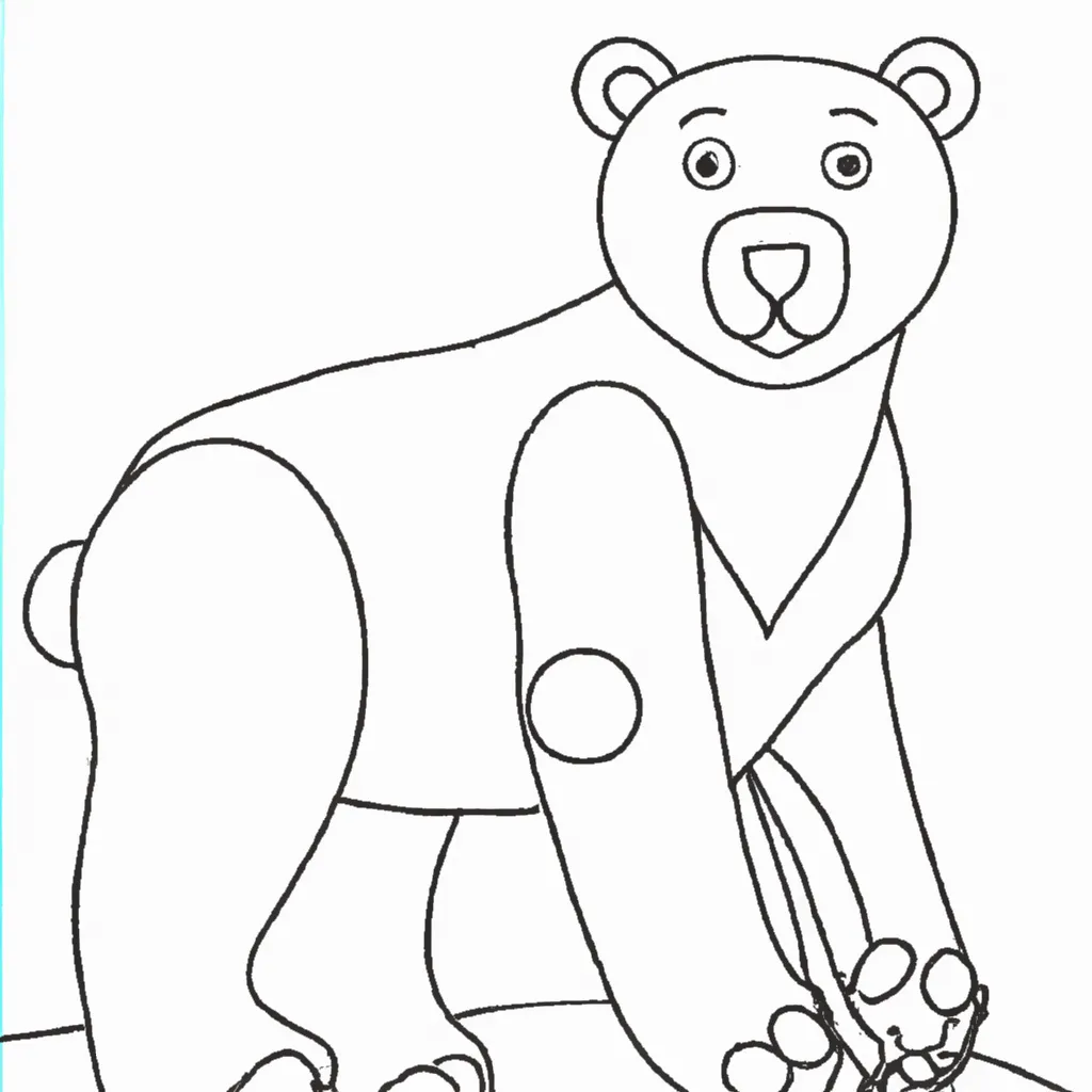 Desenho para colorir desenhos urso polar
