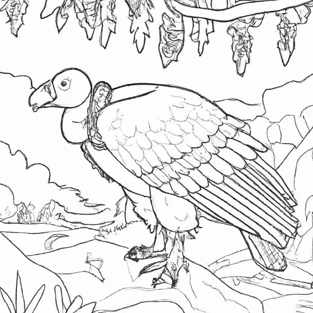 Desenho para colorir desenhos urubu arte brasil historia