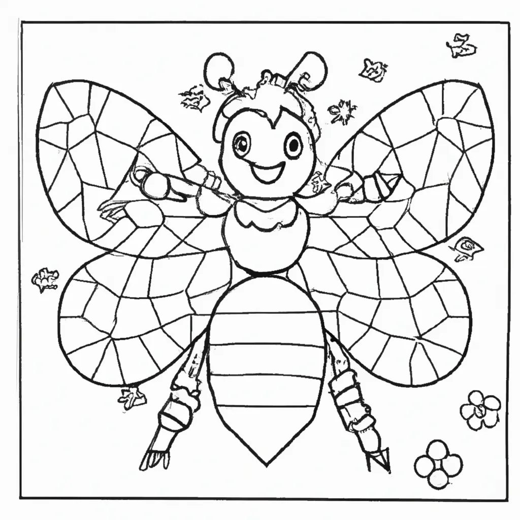 Desenho para criancas de desenho abelha rainha