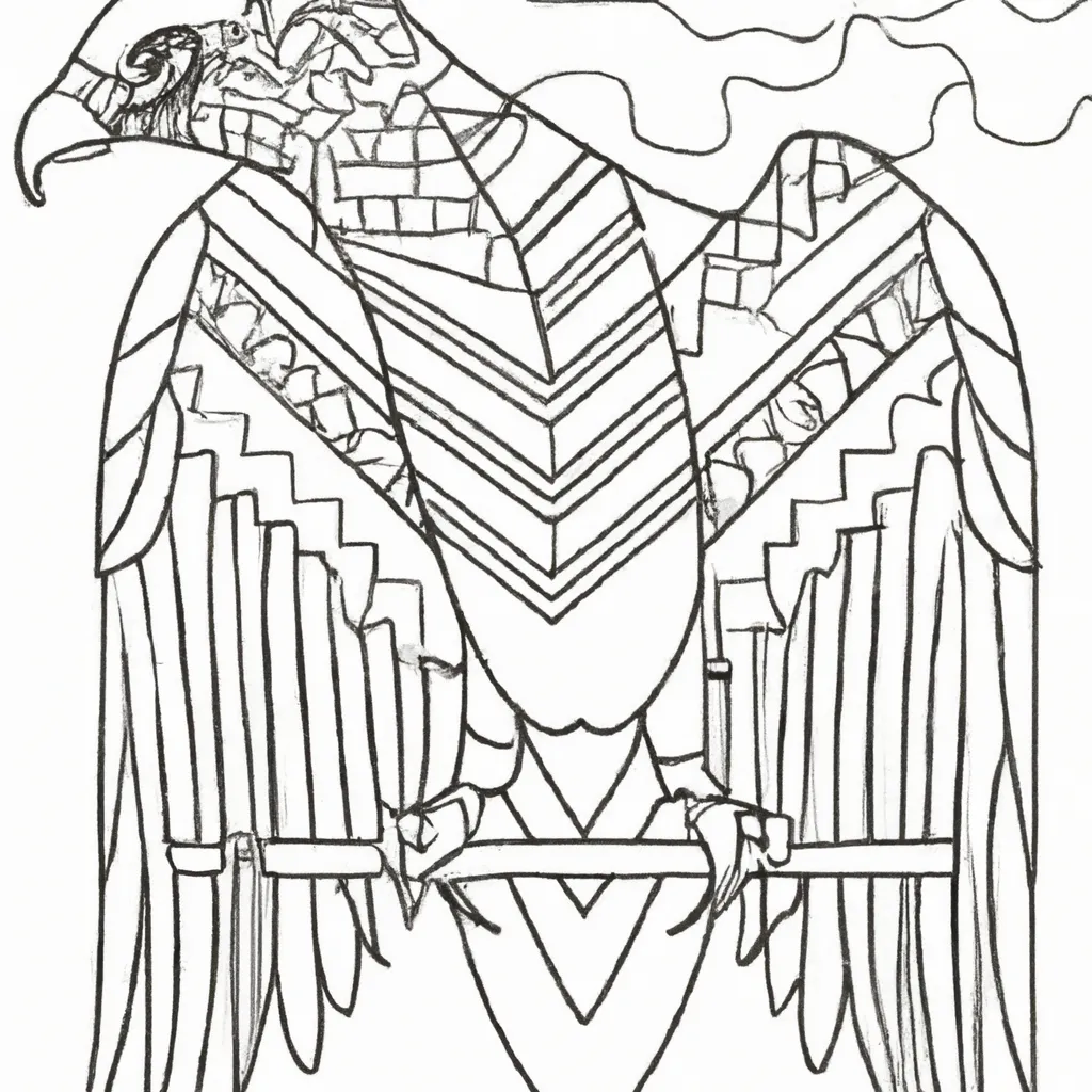 Desenho para criancas de desenho aguia mar ilustracao aquatica