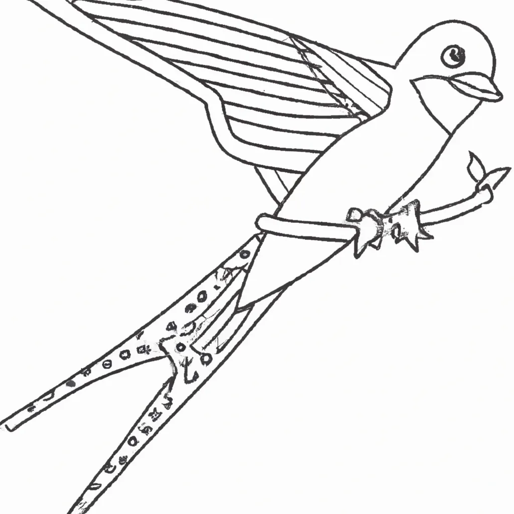 Desenho para criancas de desenho andorinha