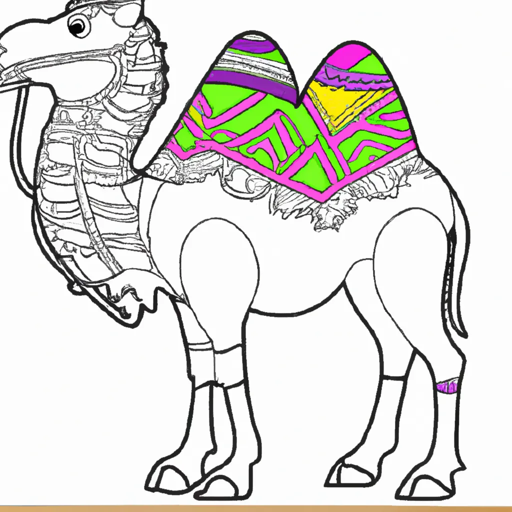 Desenho para criancas de desenho camelo